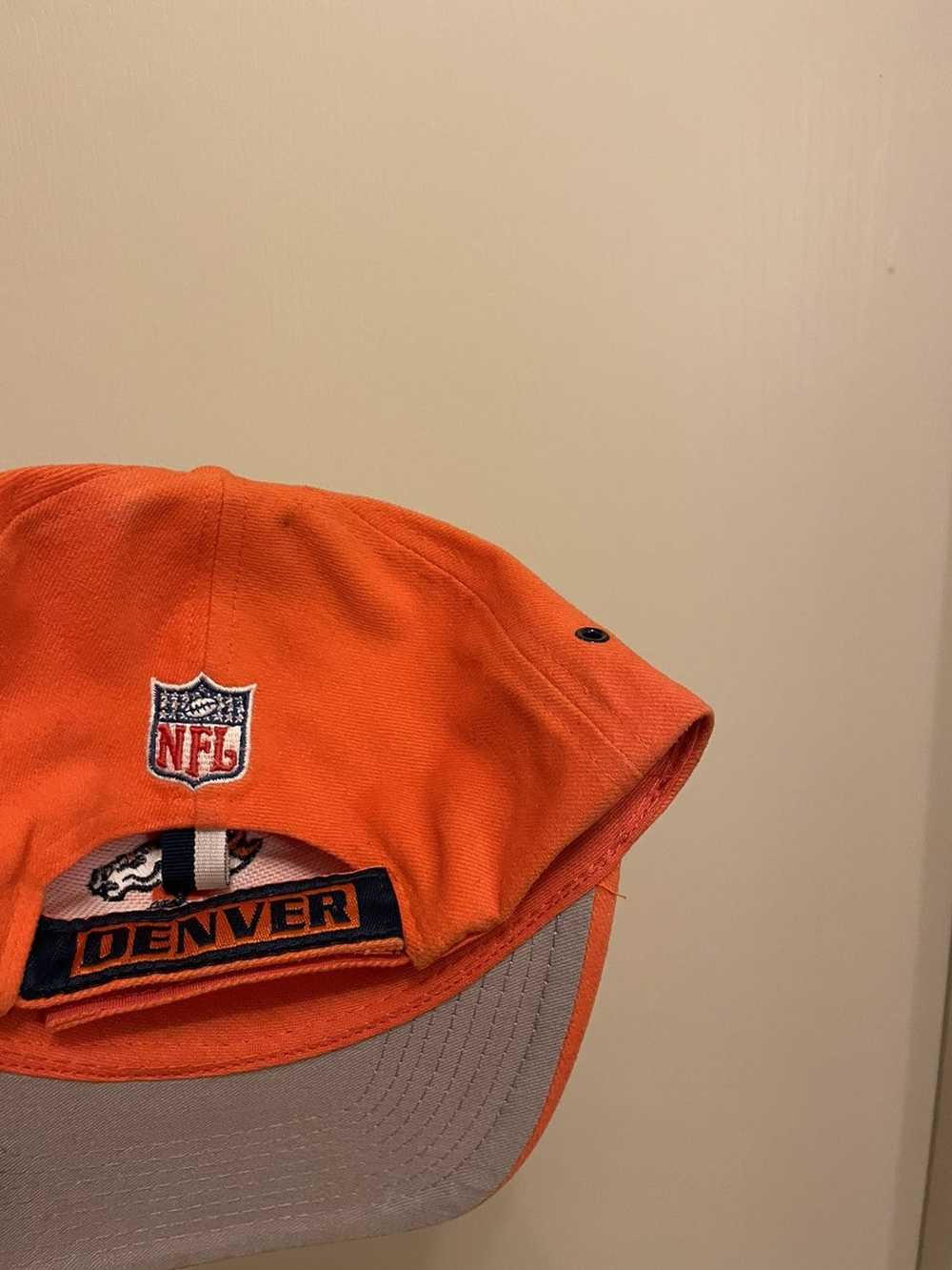 Denver Broncos Blue Orange Dad Cap Football NFL Adjustable Faded