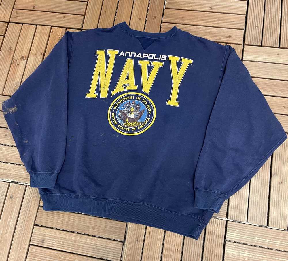 Vintage Annapolis US Navy Vintage Crewneck Sweater - image 3