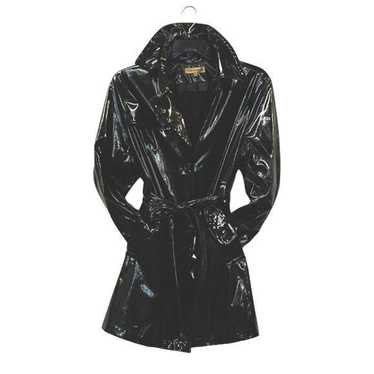 Other Notations Raincoat Black Women top mini dre… - image 1