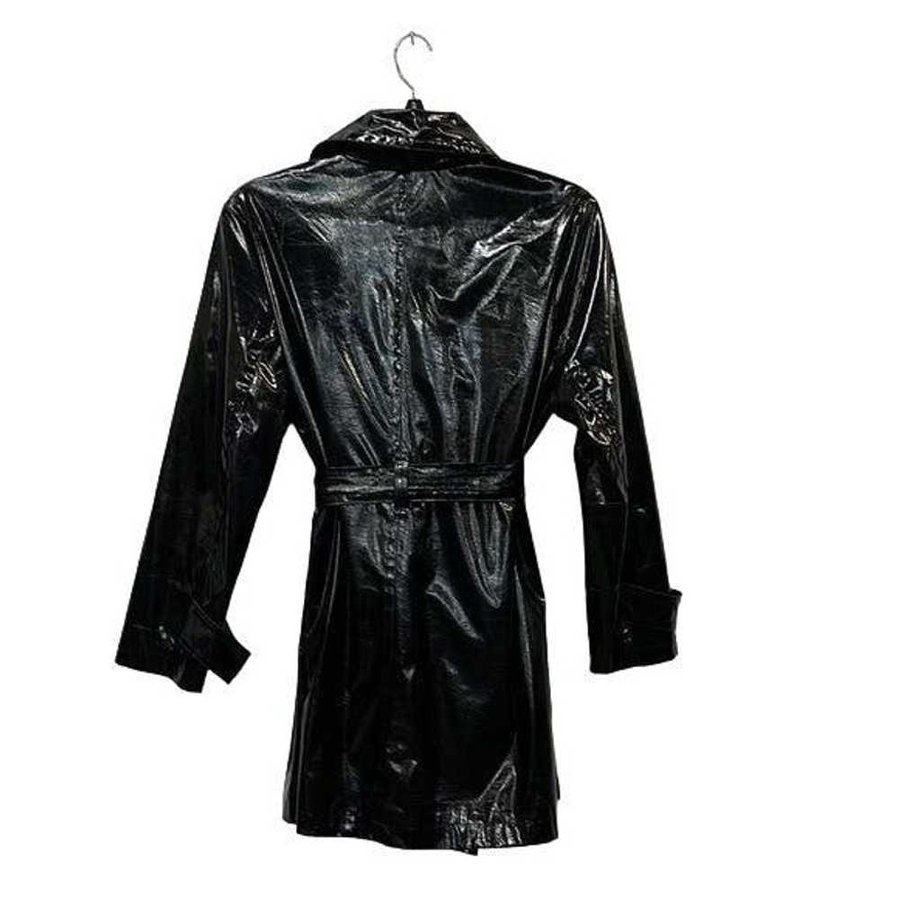 Other Notations Raincoat Black Women top mini dre… - image 3