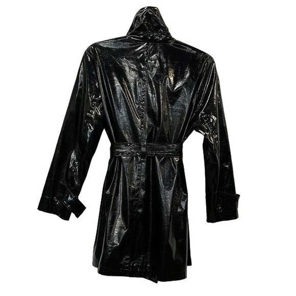 Other Notations Raincoat Black Women top mini dre… - image 4