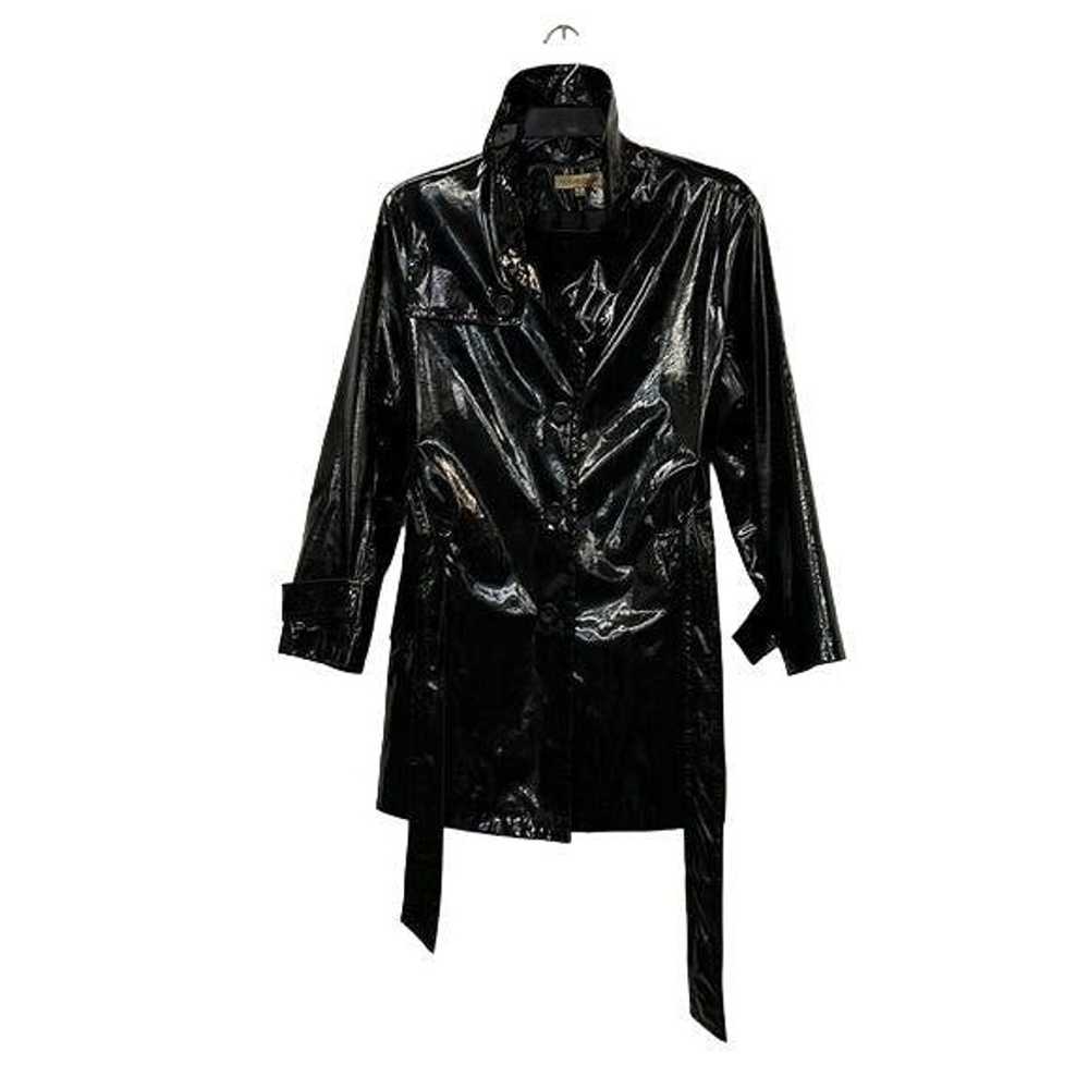 Other Notations Raincoat Black Women top mini dre… - image 6