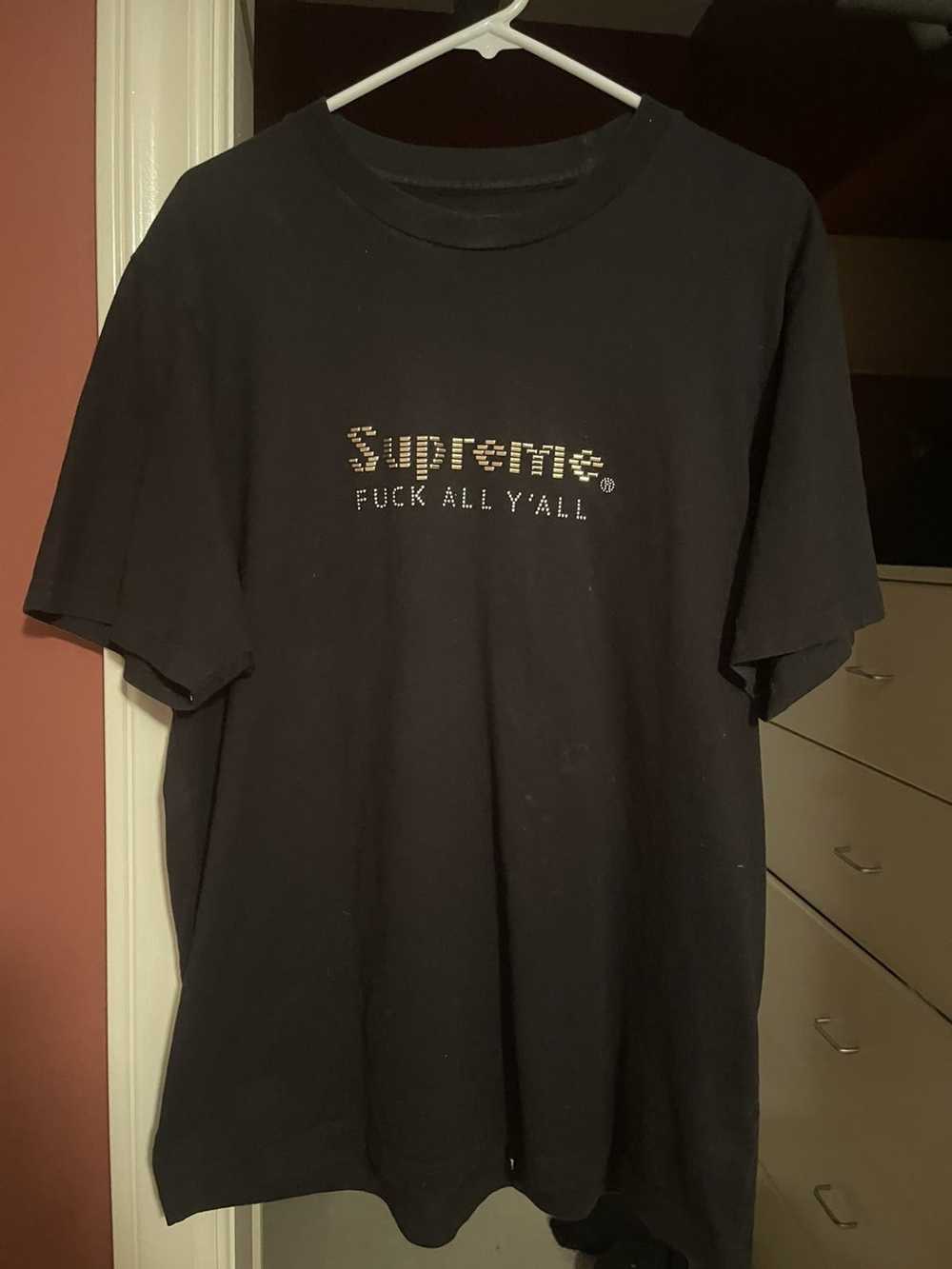 Supreme gold bars sales tee black