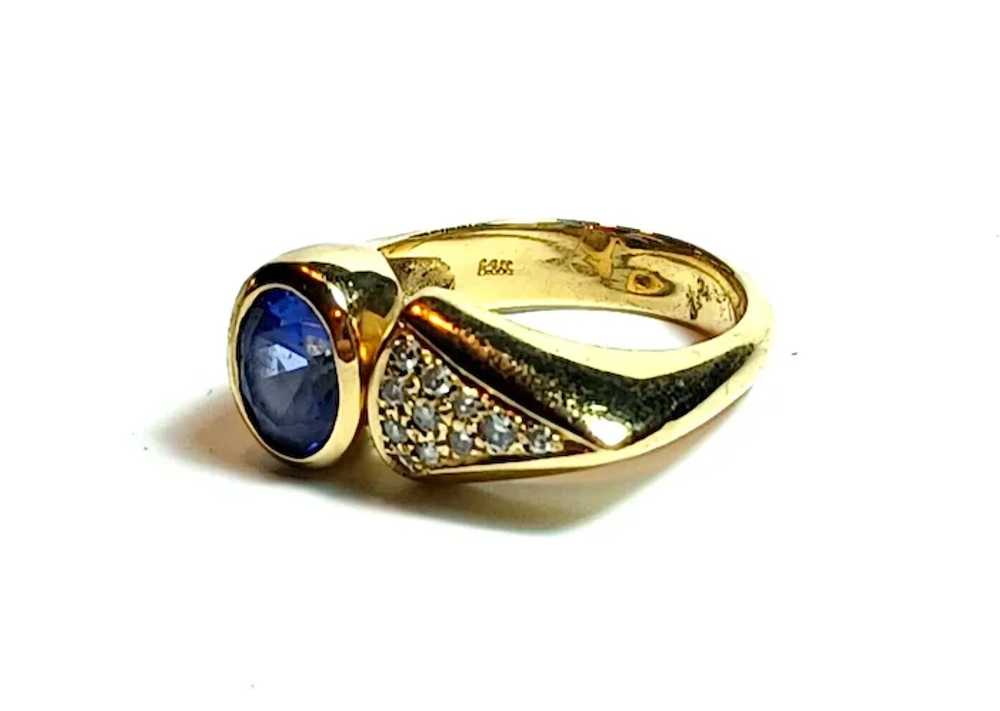 2.25cttw Tanzanite & Diamond 14K Yellow Gold Ring - image 6