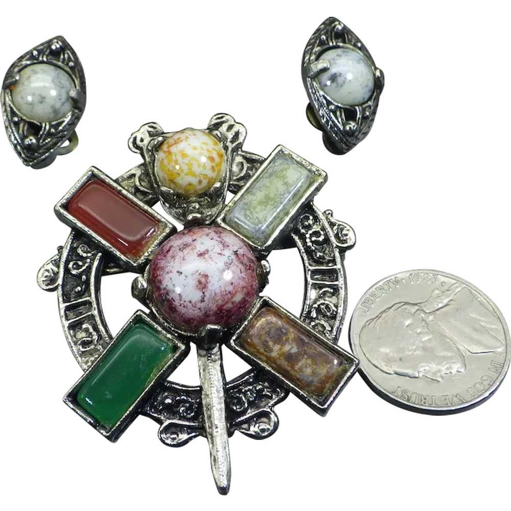 Unsigned Miracle Scottish Clan Badge, 1960s Set, … - image 1