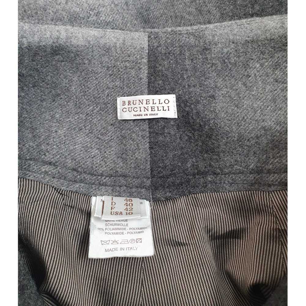 Brunello Cucinelli Wool mid-length skirt - image 5