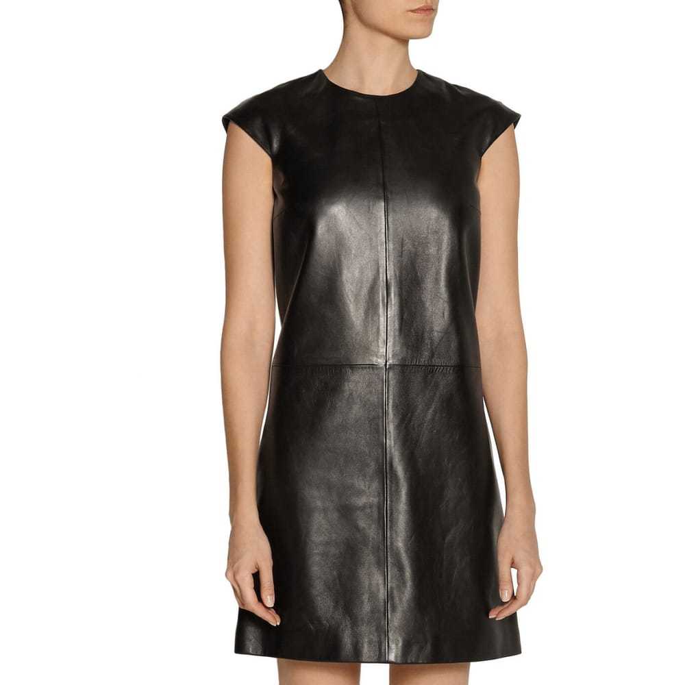 Saint Laurent Leather mini dress - image 3