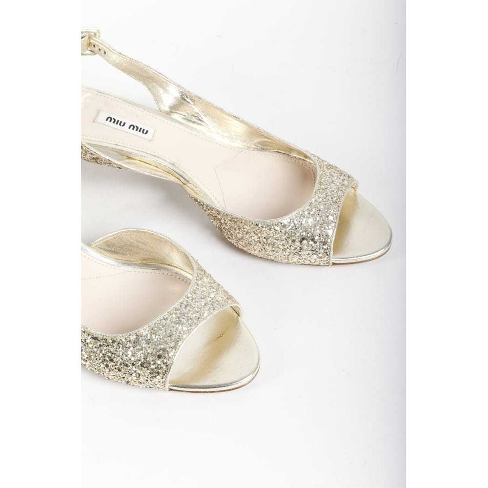 Miu Miu Glitter sandals - image 10