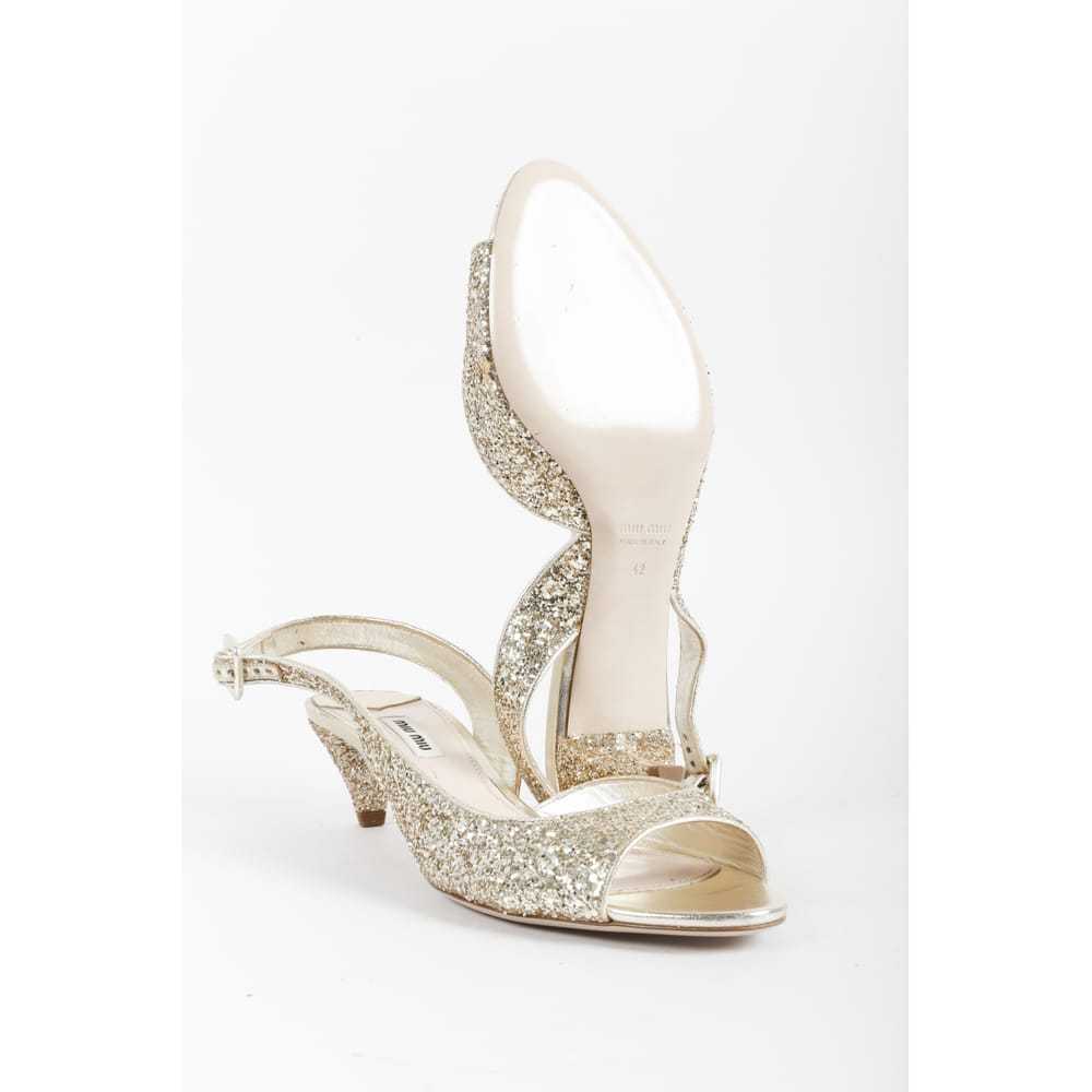 Miu Miu Glitter sandals - image 5