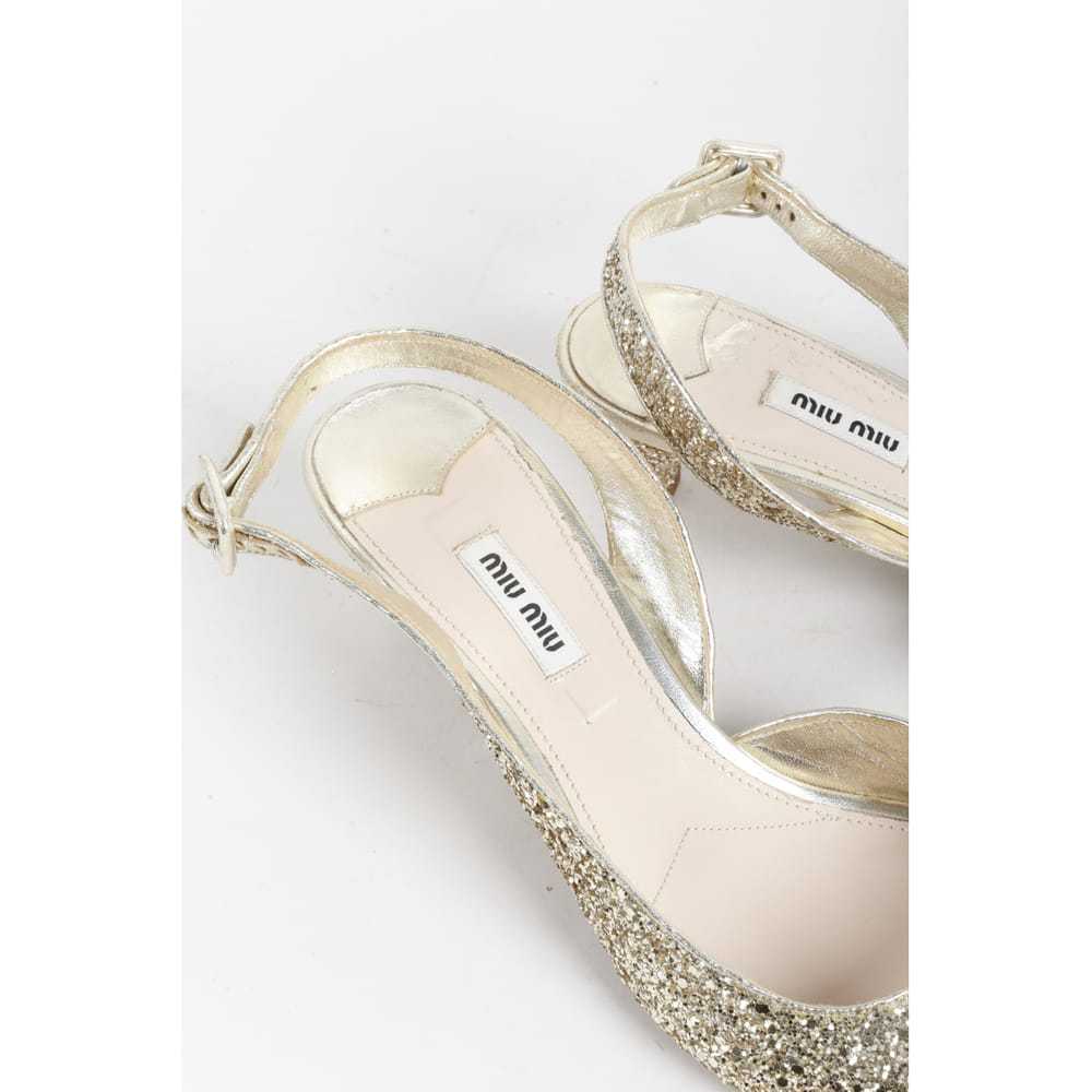 Miu Miu Glitter sandals - image 8