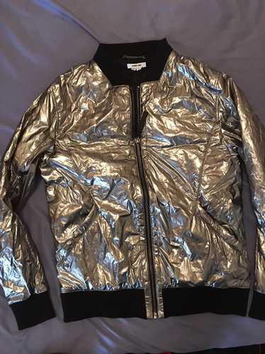 Helmut Lang Sequin Astro Biker Jacket - AW99 - SILVER LEAGUE