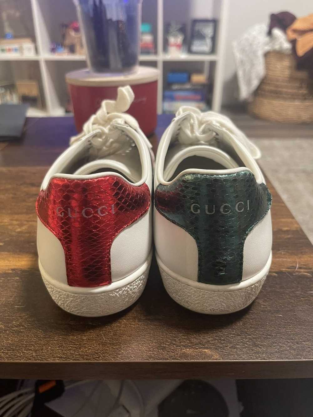 Gucci Women’s Ace Leather Sneaker w/ Bee - image 4