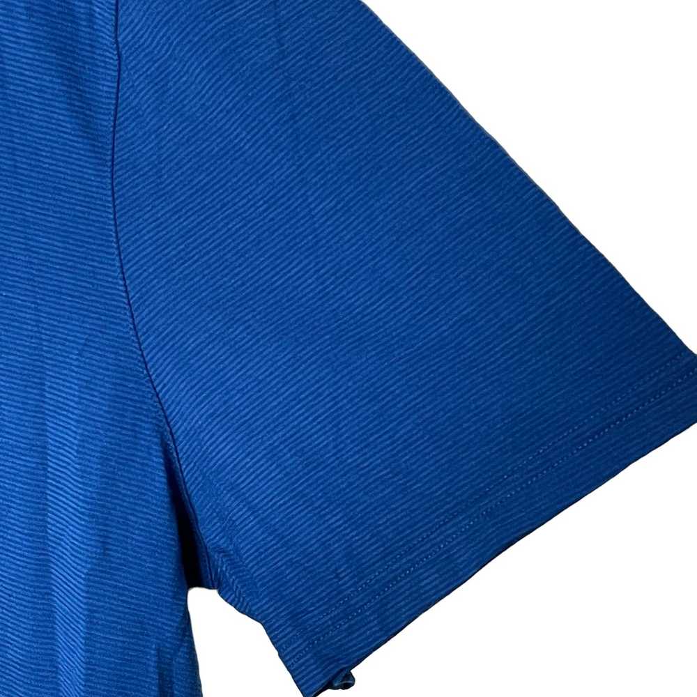 Smart Wool Smartwool Polo Shirt SIze XXL Blue Str… - image 4