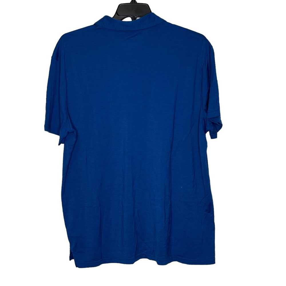 Smart Wool Smartwool Polo Shirt SIze XXL Blue Str… - image 5