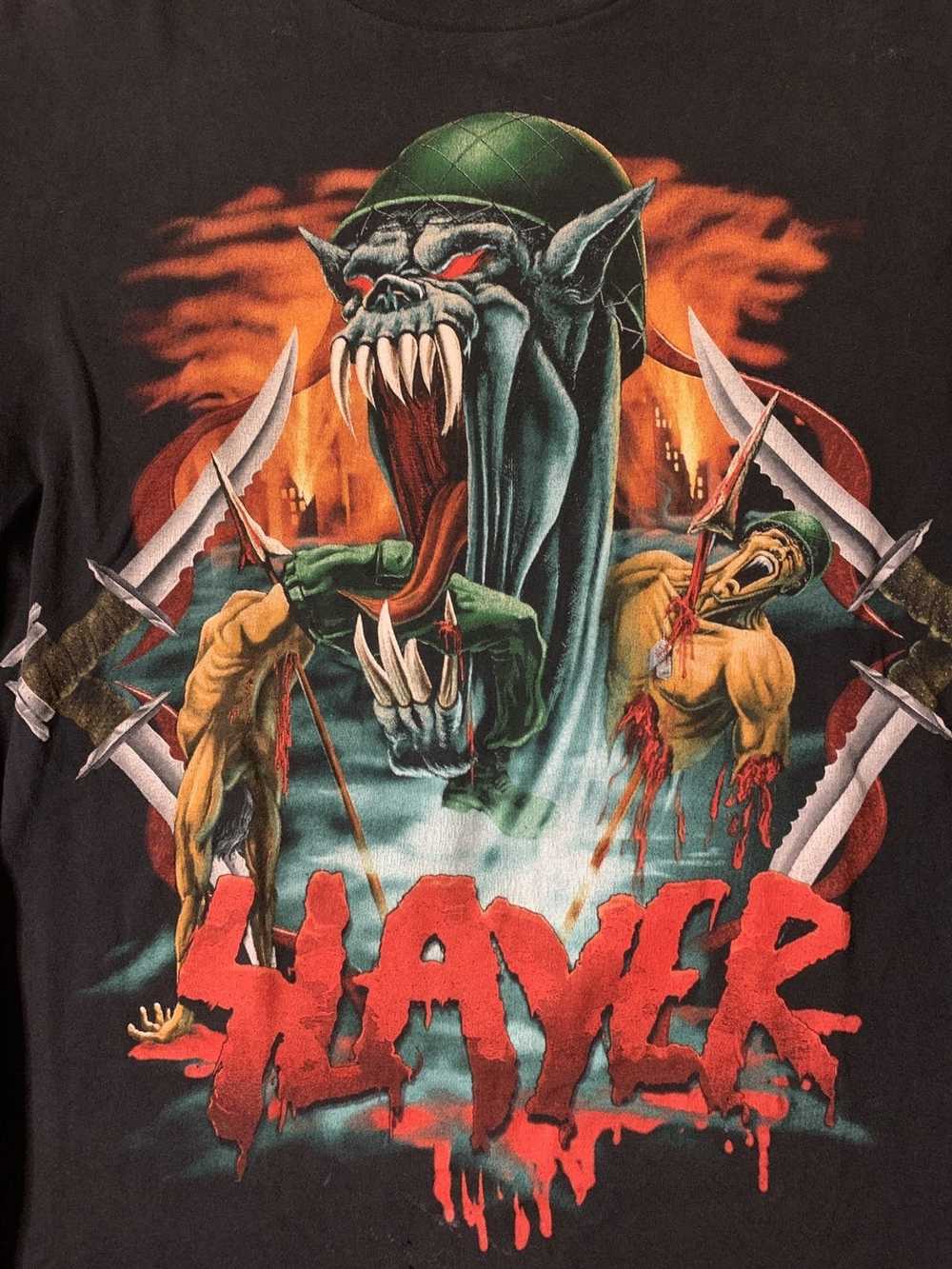 Band Tees × Very Rare × Vintage Rare 90s Slayer N… - image 3