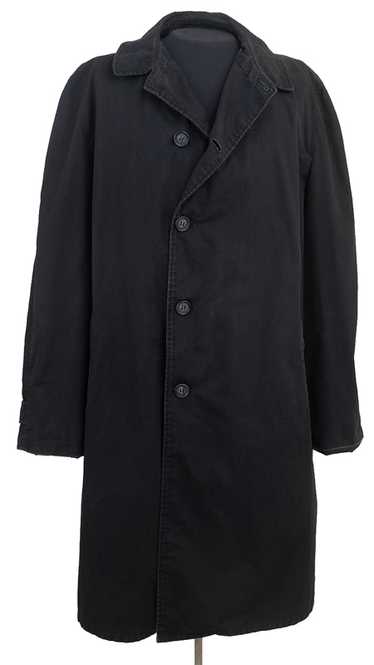 1960s Black Raincoat