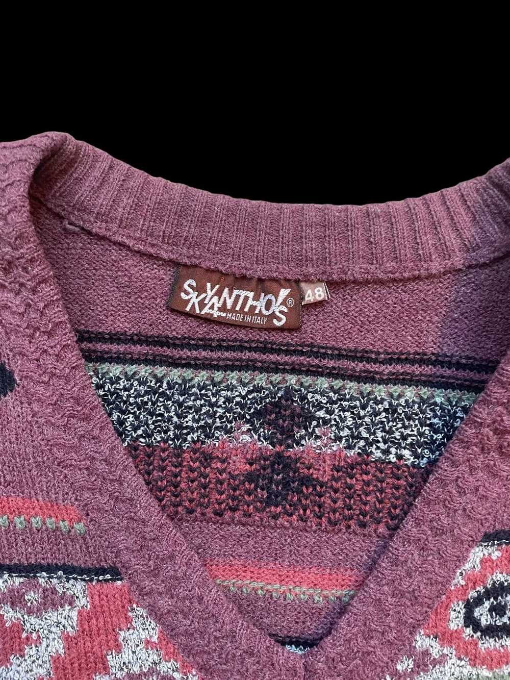 Cashmere & Wool × Vintage 90s Aztec Skyanthos Mer… - image 3