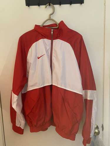 Nike Vintage Nike Windbreaker red and white. - image 1
