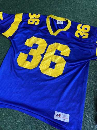 90s Logo 7 Los Angeles LA Rams NFL 3/4 sleeve t shirt size L – Mr.  Throwback NYC