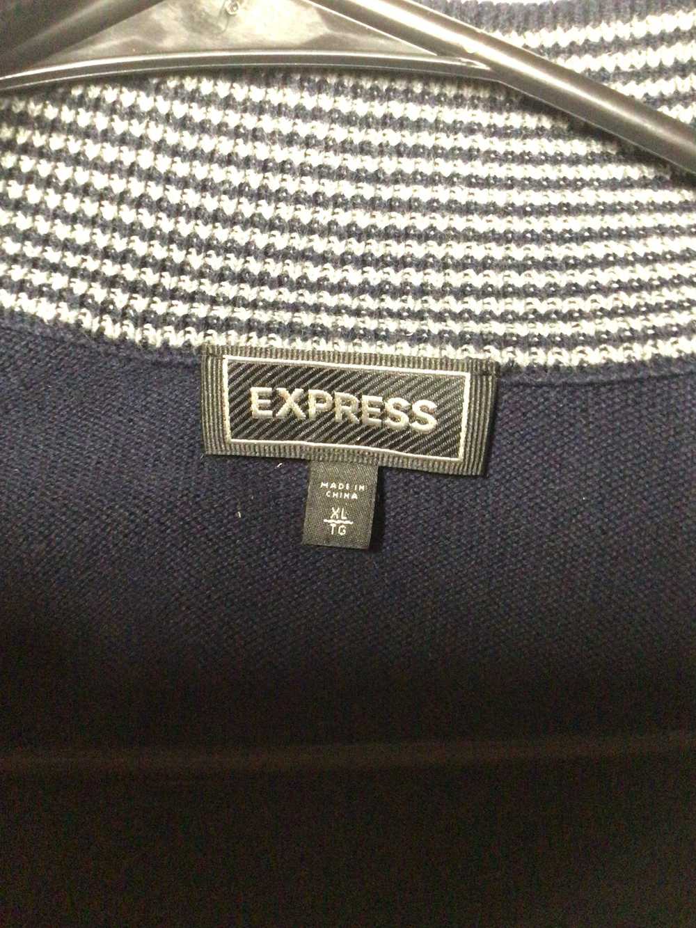 Vintage Express Quarter Zip Royal Blue Jacket XL … - image 4