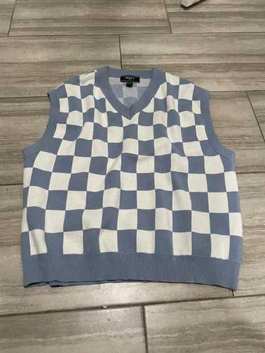 Forever 21 Checkered V-Neck Vest