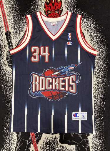 Vintage 90s Houston Rockets Hakeem Olajuwon Youth XL Jersey 