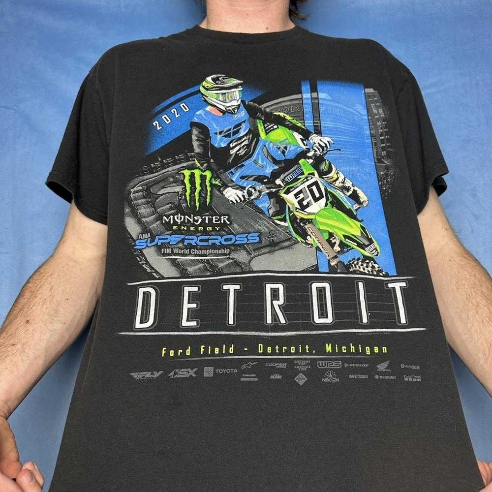 Vintage motocross t-shirt - image 4