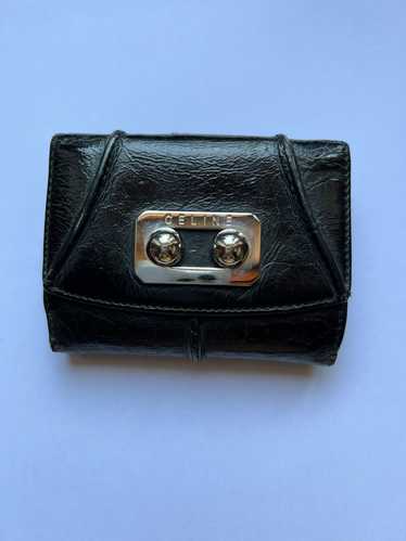 Celine Céline black wallet vintage