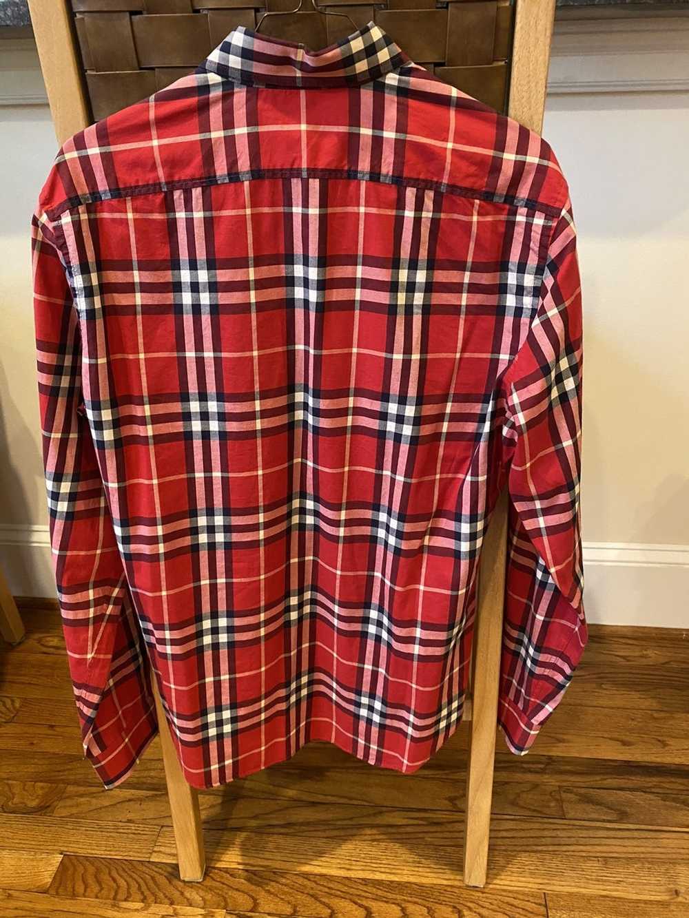 Burberry Burberry Brit red check button down - image 2