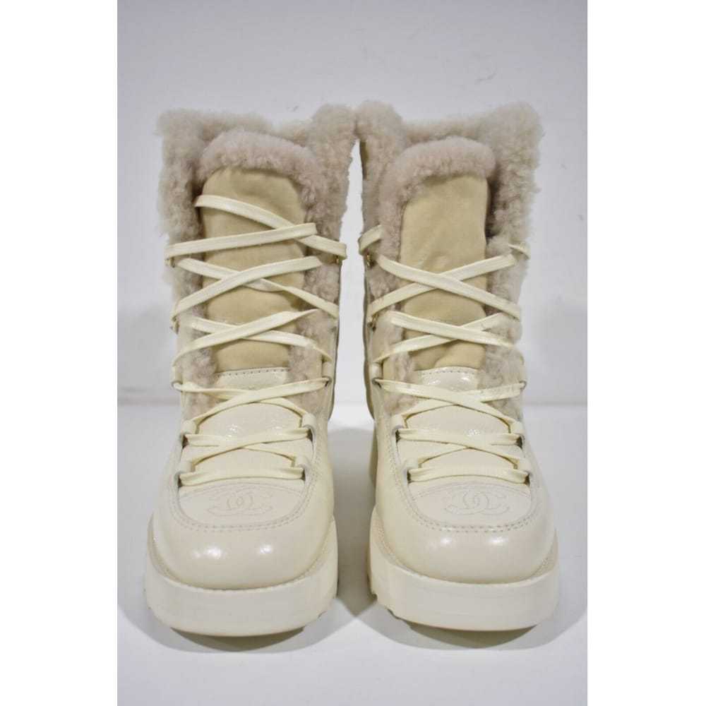 Chanel Velvet ankle boots - image 10