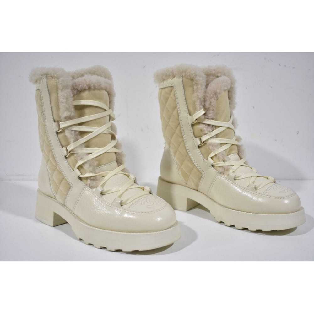 Chanel Velvet ankle boots - image 5