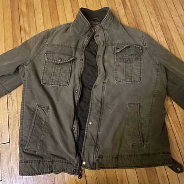 Original 1950s Levis Casuals Bomber Jacket in Sand and Brown 