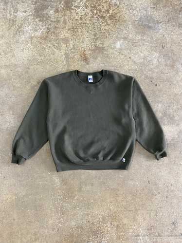 Russell Athletic Olive Green Russell Crewneck