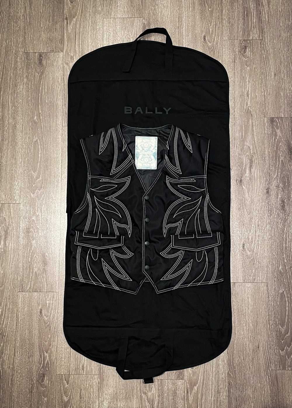 Bally Patterned Gilet Recycled Nylon Gilet In Bla… - image 1