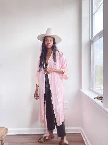 Silk Lace Duster Robe