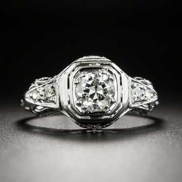 Art Deco .45 Carat Diamond Engagement Ring