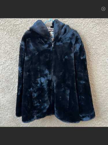 Vintage Marvin Richards Faux Fur Hooded Coat size 
