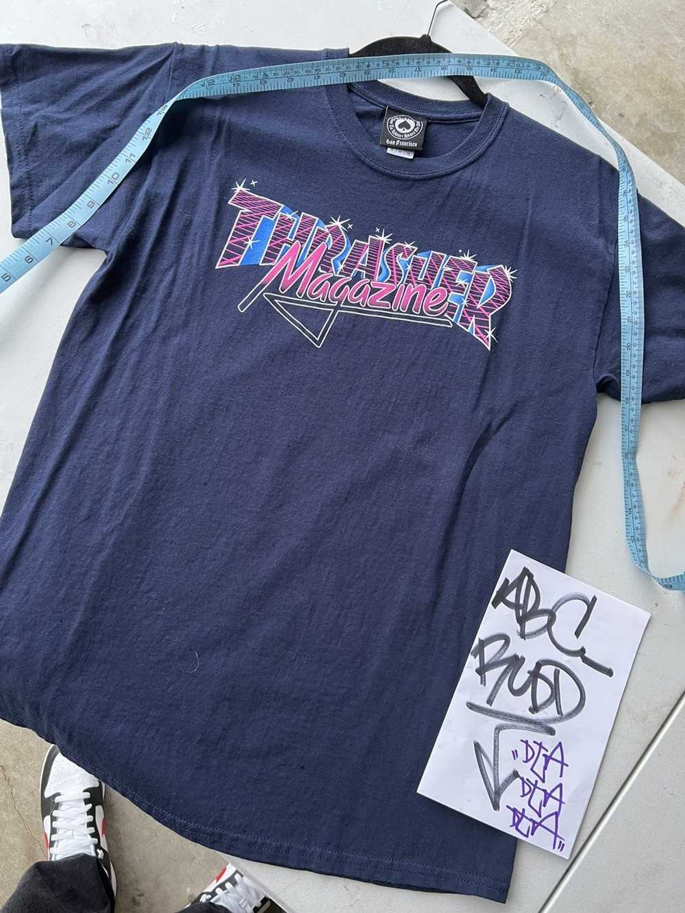 Thrasher Thrasher Magazine Retro Tee M Navy - Sub… - image 1