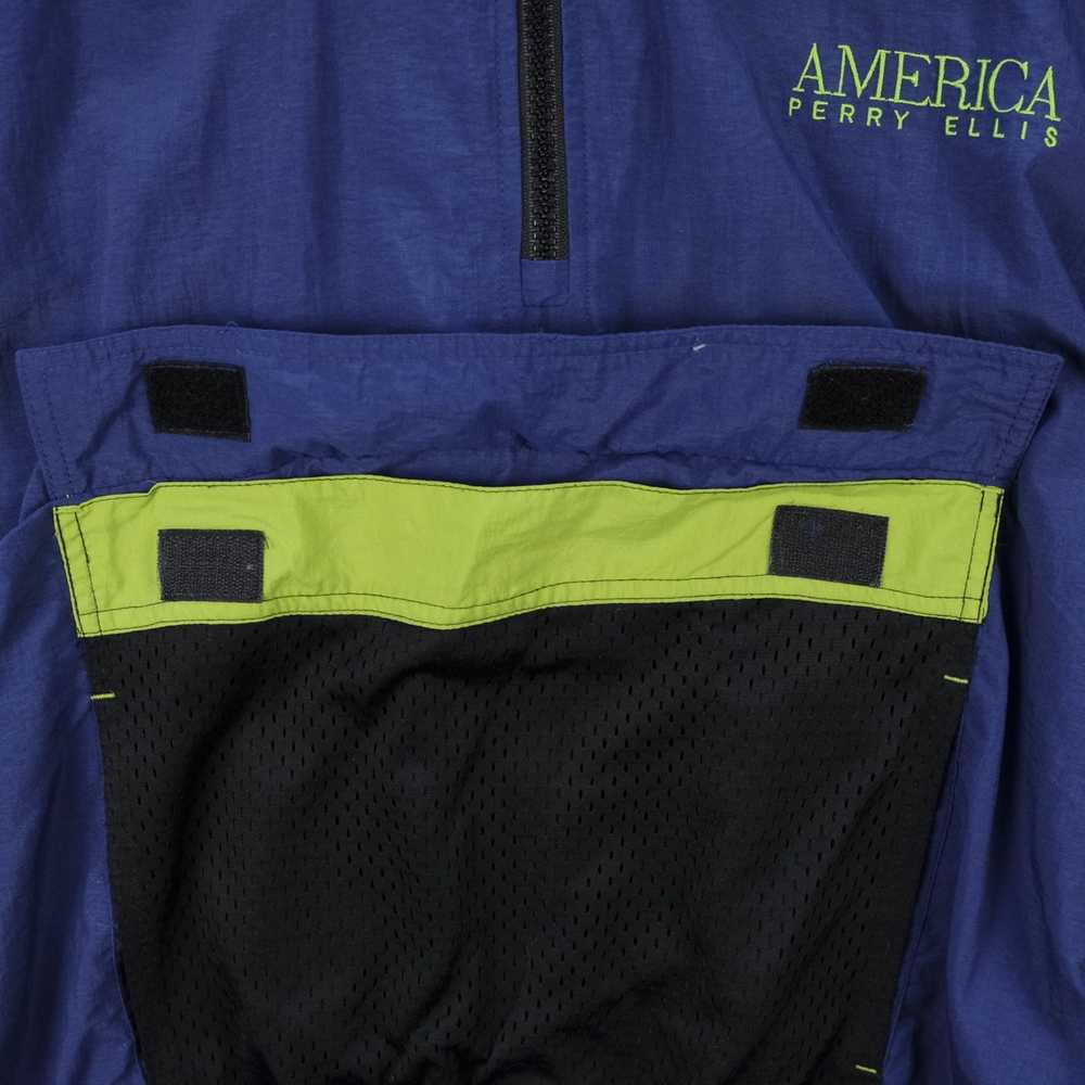 America × Perry Ellis America neon green embroide… - image 12