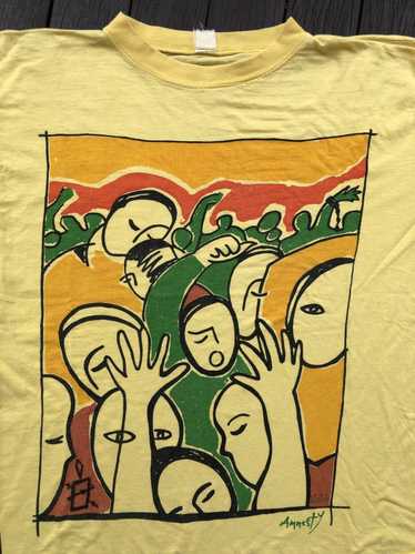 Vintage 80s Picasso Art Signature T Shirt Tee Size XL 