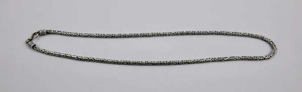 Byzantine Style Sterling Silver Neck Chain 20 Inc… - image 7