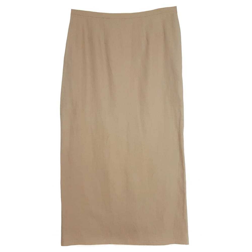 Valentino Garavani Linen mid-length skirt - image 2