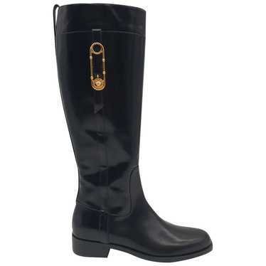 Versace Leather riding boots