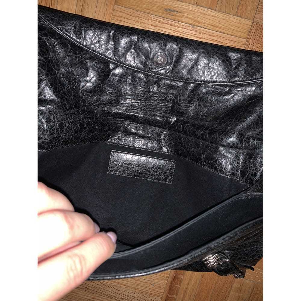 Balenciaga Envelop leather clutch bag - image 5