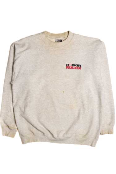 Hockey Rules Funny Sweatshirt 9088