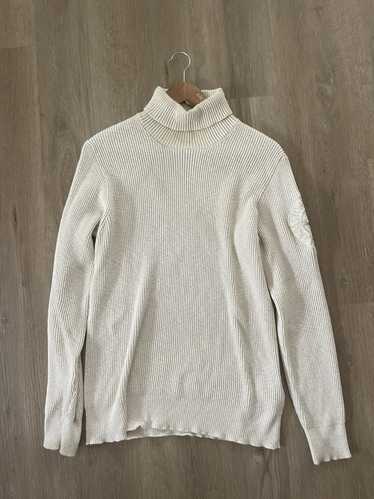 Stone Island Ribbed Roll Neck with embroidered log