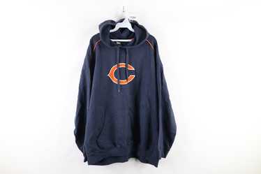 Vintage NFL Chicago Bears Hoodie Sweatshirt Navy XL 