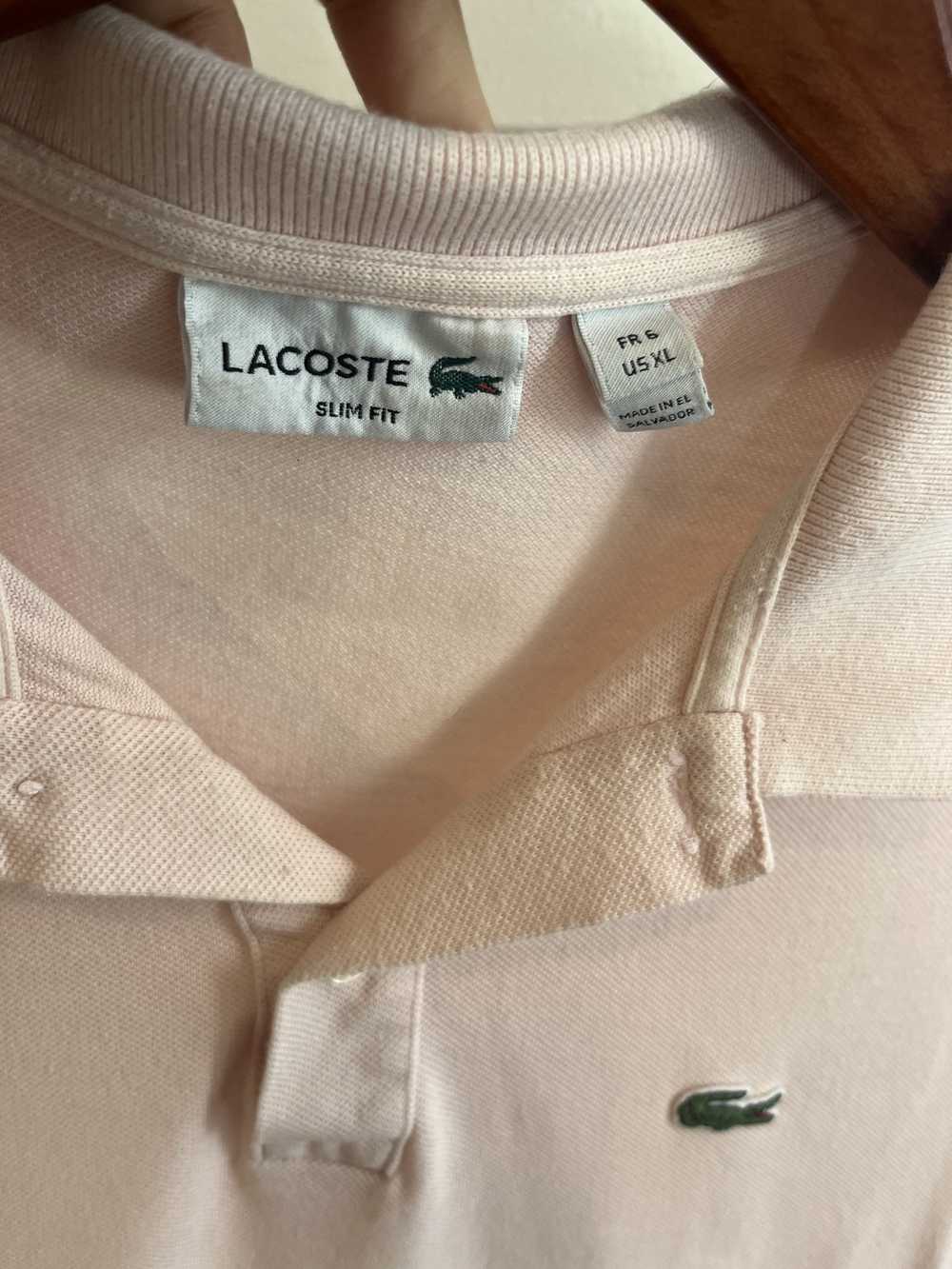 Lacoste Vintage Lacoste Pink Polo XL - image 3