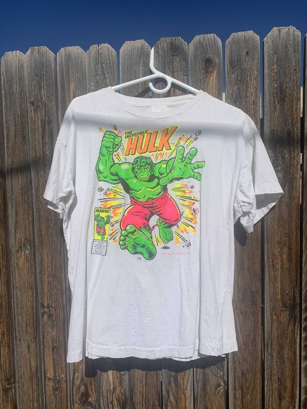 Marvel Comics 1990 The Incredible Hulk Tee - image 1