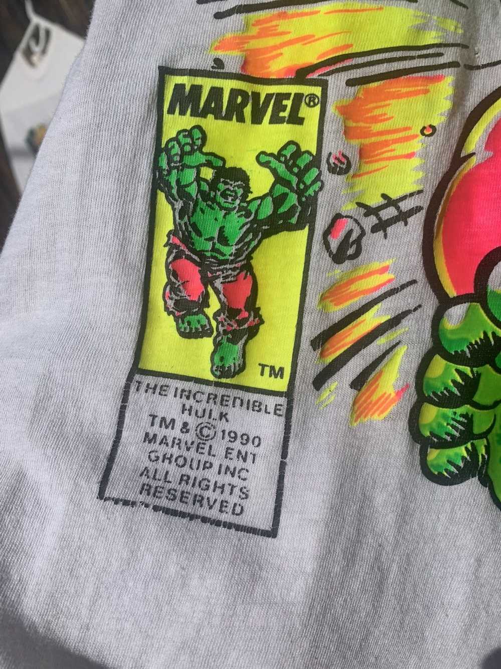 Marvel Comics 1990 The Incredible Hulk Tee - image 2